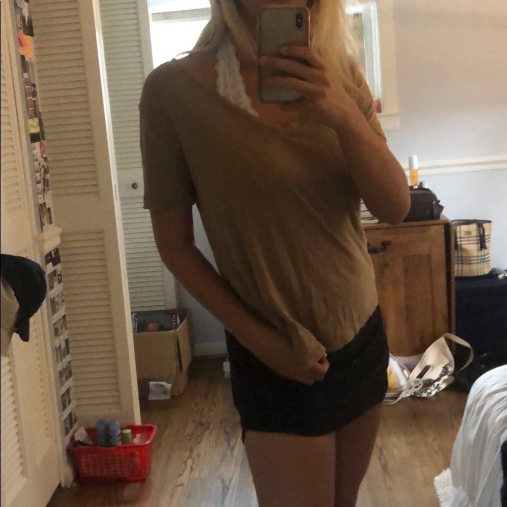 Beige Zara v-neck